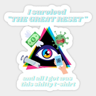 I survived the GREAT RESET Sticker